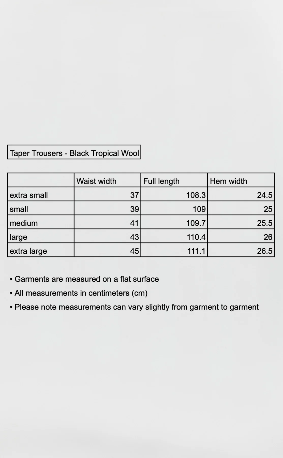 Taper Trousers - Black Tropical Wool - Image 5