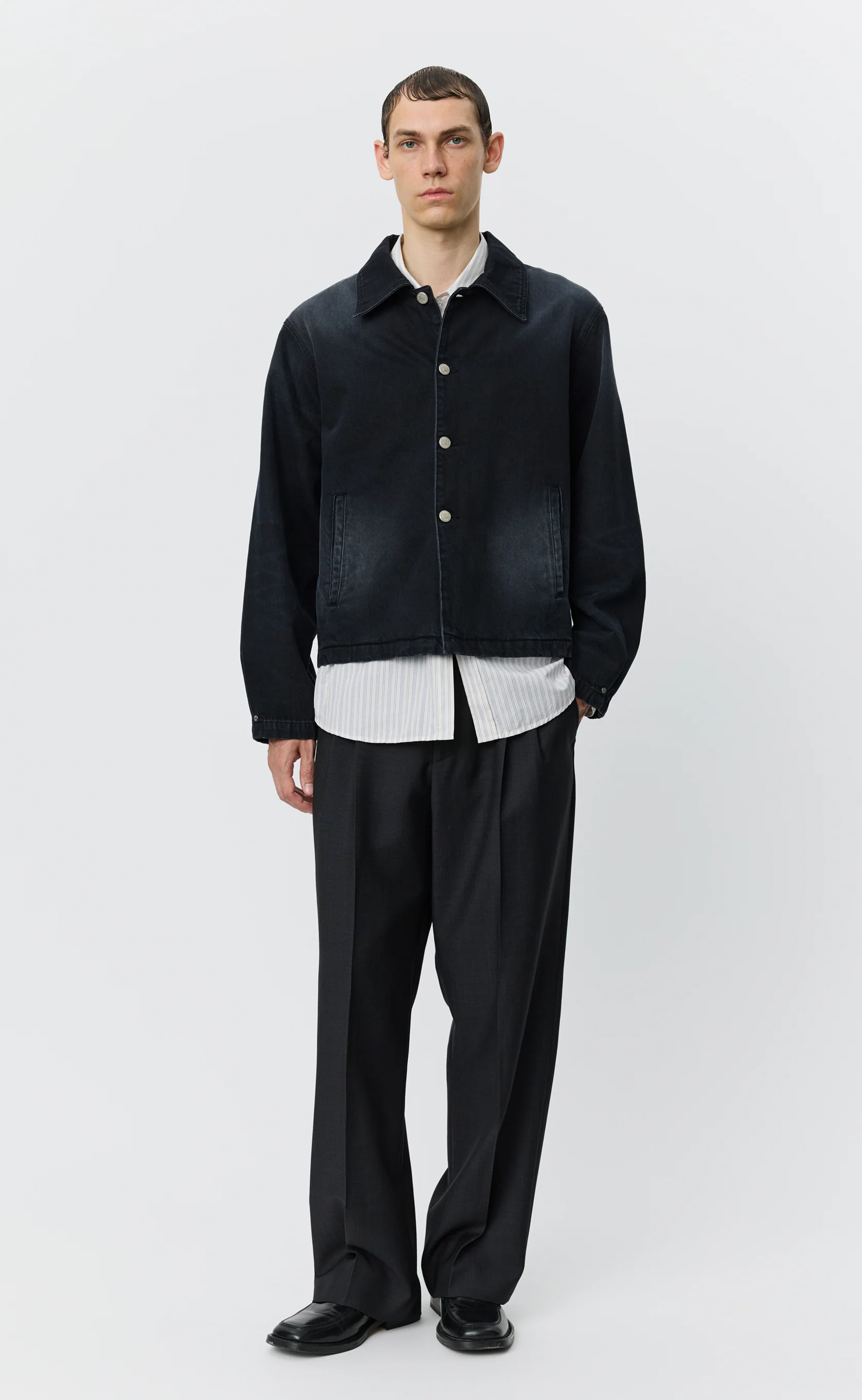 Union Jacket - Rinsed Black - Image 4