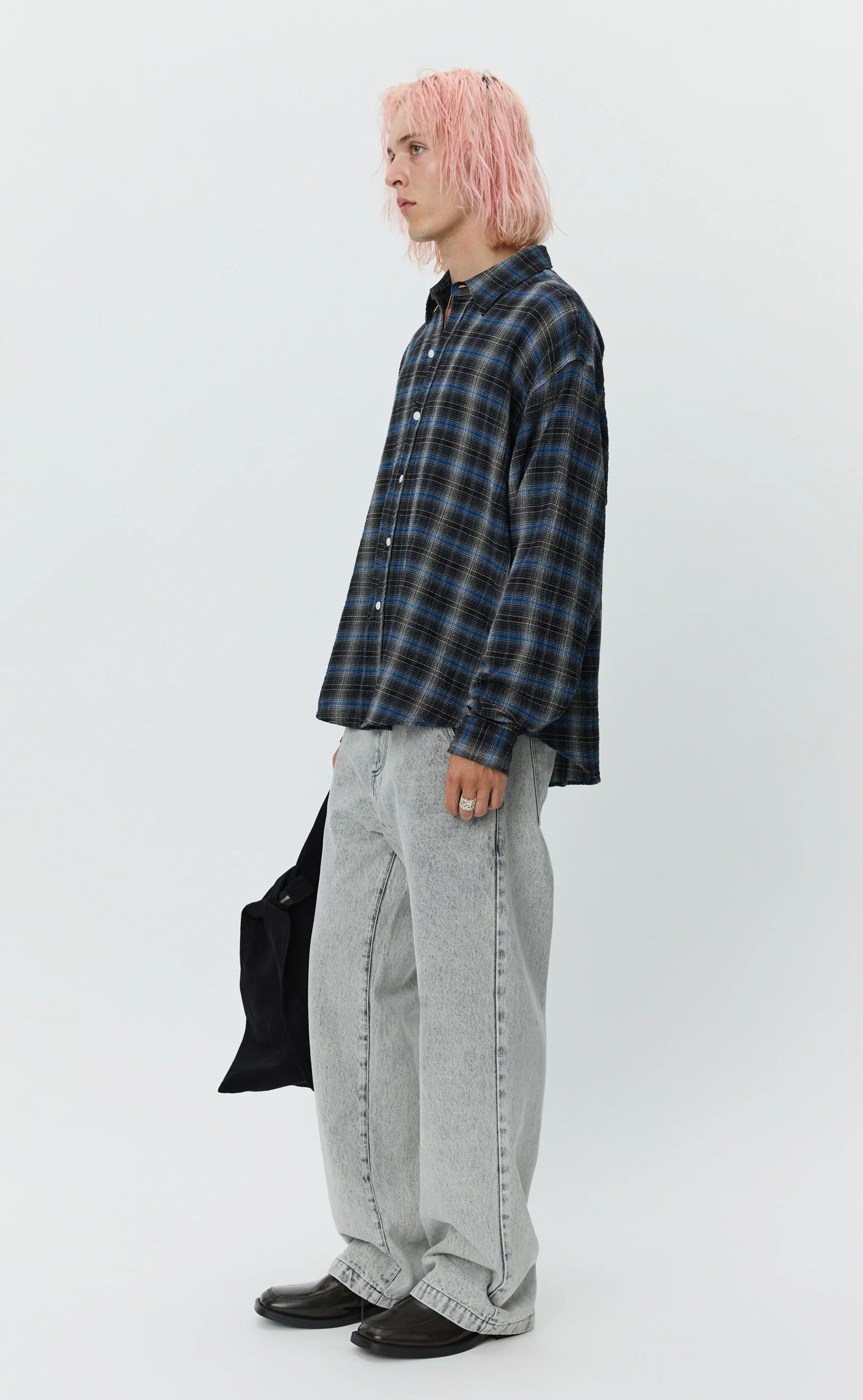 Vacation Shirt - Black Shadow Check - Image 5