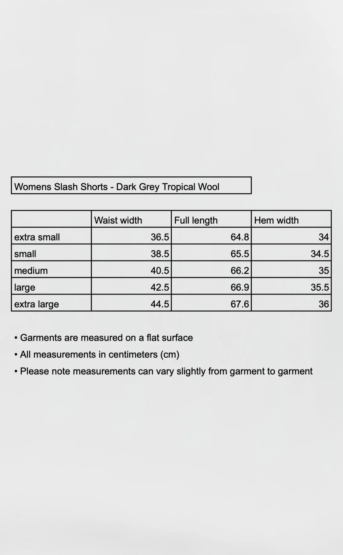Womens Slash Shorts - Dark Grey Tropical Wool - Image 7